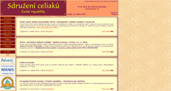 Desktop Screenshot of celiac.cz