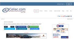 Desktop Screenshot of celiac.com